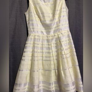 Charlotte Russe short yellow and white dress